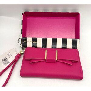 Betsy Johnson Pink Bow Wallet/Wristlet New